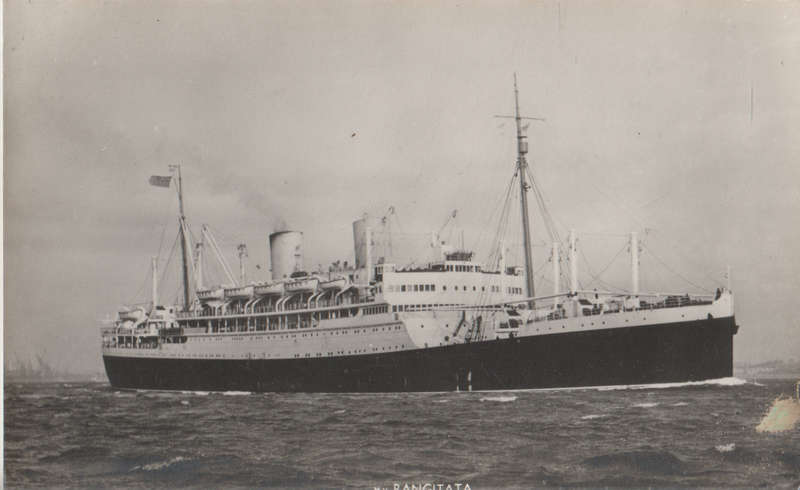 SHIPS OF THE WORLD POST CARDS MV RANGITATA