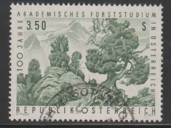 AUSTRIA 1967 The 100th Anniversary of Academic Forestry Studies in Austria UNH SG 1510