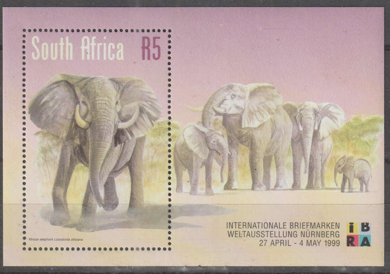 RSA 1999 International Stamp Exhibition "IBRA '99" - Nuremburg, Germany UMM SHEET SACC 1194