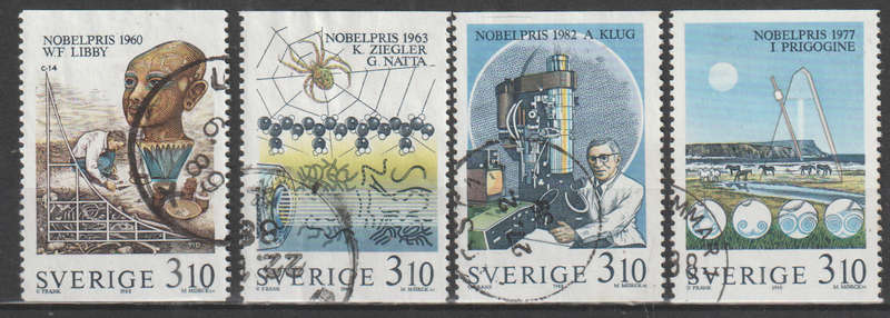 SWEDEN 1988 Nobel Laureates - Chemistry ULH SG 1423-6