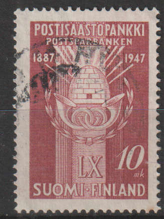 FINLAND 1947 The 60th anniversary of the Post Office Savings Bank ULH SG 449