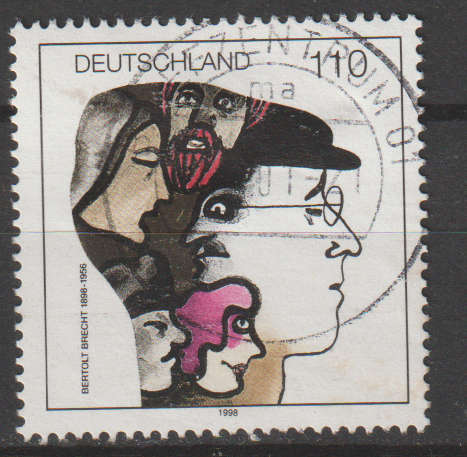 GERMANY 1998 The 100th Anniversary of the Birth of Bertolt Brecht, Writer ULH SG 2834