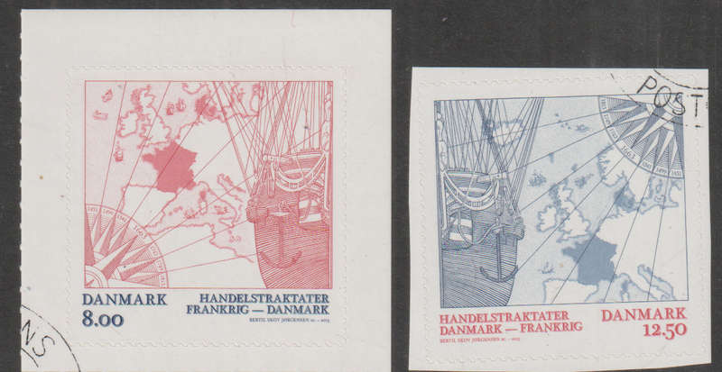 DENMARK 2013 The 350th Anniversary of the Danish-French Trade Treaty CTO SCOT 1663/4 SELF ADH