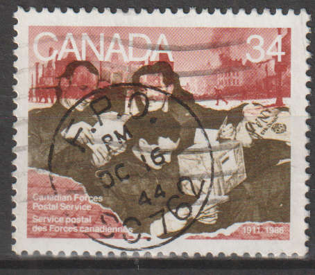 CANADA 1986 The 75th Anniversary of Canadian Forces Postal Service ULH SG 1198