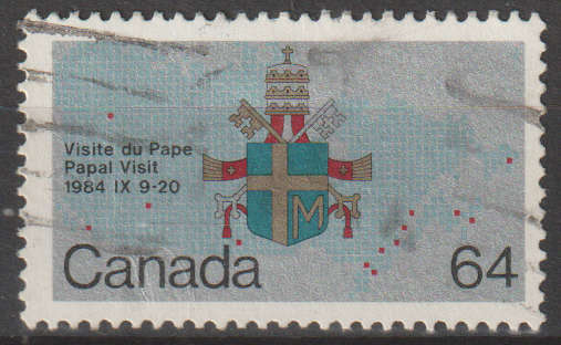 CANADA 1984 Papal Visit ULH SG 1127