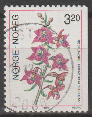 NORWAY 1990 Orchids UNH SG 1073