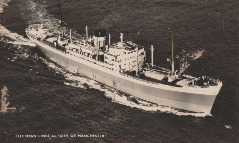 SHIPS OF THE WORLD POST CARDS SS MANCHESTER