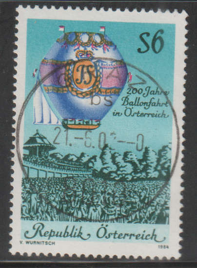 AUSTRIA 1984 The 200th Anniversary of Ballooning in Austria UNH SG 2029