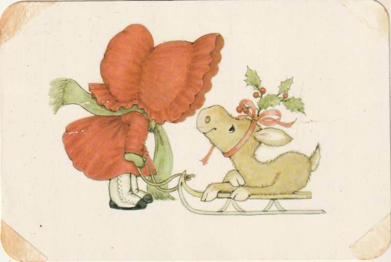USED HALLMARK POST CARD