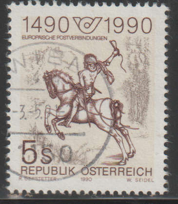 AUSTRIA 1990 The 500th Anniversary of European Postal Routes UNH SG 2216