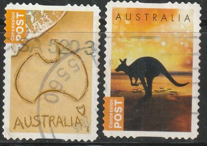 AUSTRALIA 2014 Concession Stamps ULH SG 4140D/E