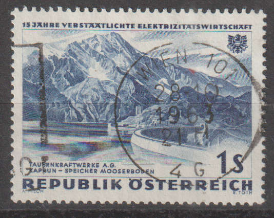 AUSTRIA 1962 The 15th Anniversary of Nationalised Power Industry LH SG 1380