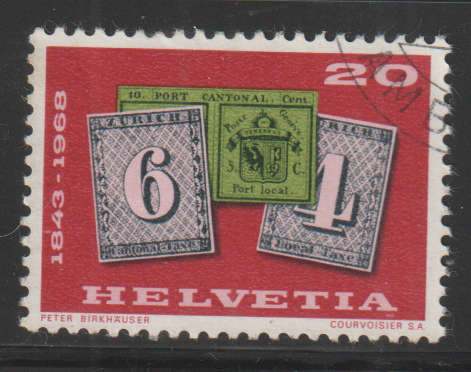 THEMATIC STAMPS ON STAMPS SWITZERLAND UNH
