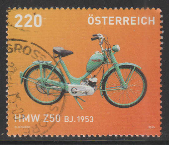 AUSTRIA  2013 Motorcycles UNH SG 3199B