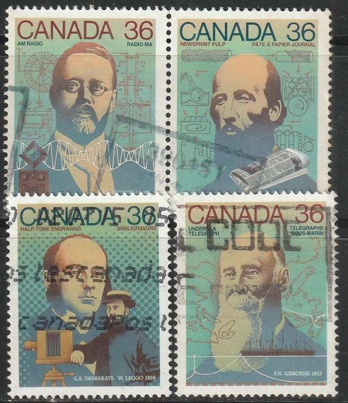CANADA 1987 Canada Day - Science and Technology - Canadian Inventors ULH SG 1241-4