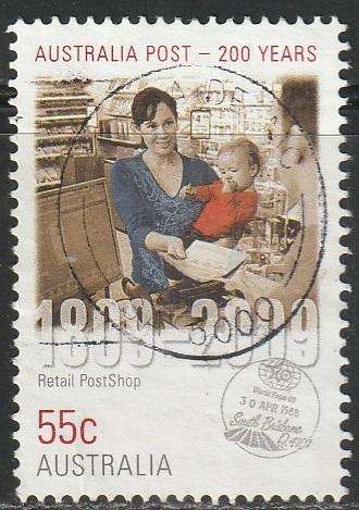 AUSTRALIA 2009 The 200th Anniversary of the Australian Post UNH SG 3165