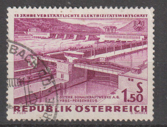 AUSTRIA 1962 The 15th Anniversary of Nationalised Power Industry LH SG 1381