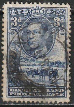 BECHUANALAND 1938 -1944 King George VI and Landscape ULH SG 122