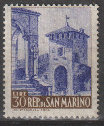 SAN MARINO THEMATIC ARCHITECHTURE MINT NO GUM