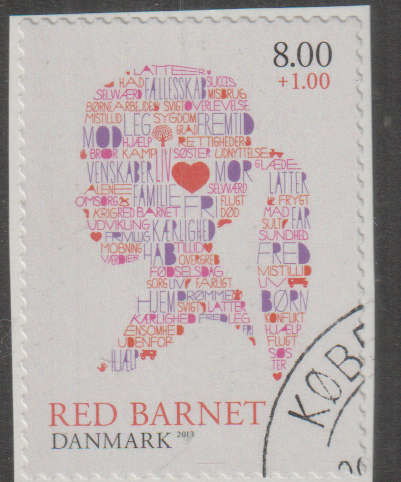 DENMARK 2013 Save the Child CTO SG 1718 SELF ADHESIVE