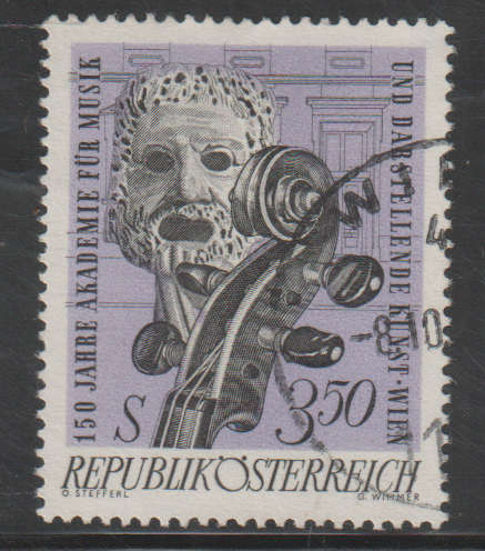 AUSTRIA 1967 The 150th Anniversary of the Academy of Music and the Performing Arts UNH SG 1513
