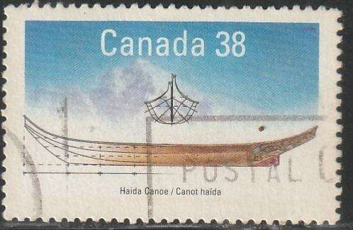CANADA 1989 Small Craft of Canada - Native Canoes ULH SG 1316
