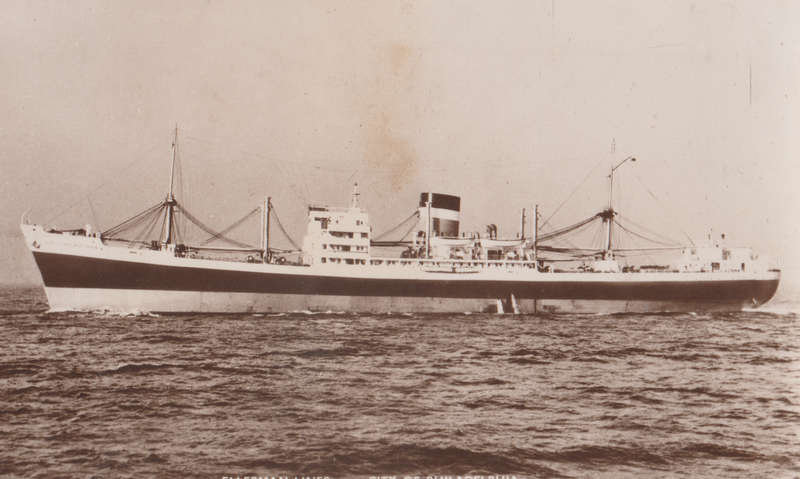 SHIPS OF THE WORLD POST CARDS SS CITY OF PHILADELPHIA