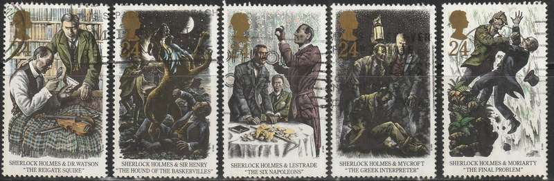 GB 1993 Sherlock Holmes ULH SG 1784-8