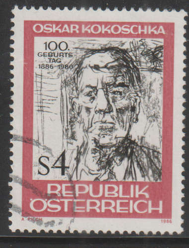 AUSTRIA 1986 The 100th Anniversary of the Birth of Oskar Kokoschka UNH SG 2086