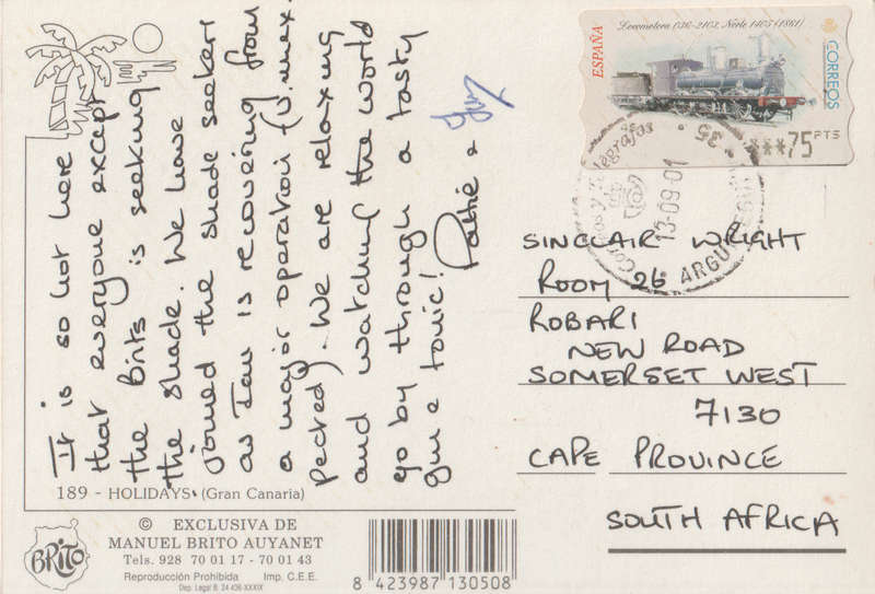 USED POST CARD