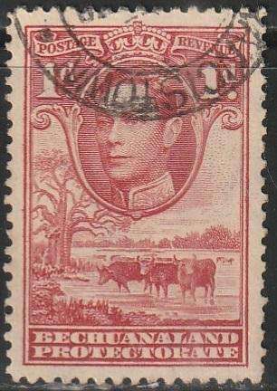 BECHUANALAND 1938 -1944 King George VI and Landscape ULH SG 119