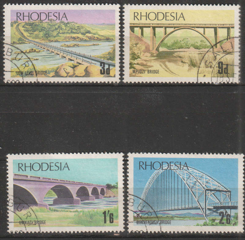 RHODESIA 1969 Bridges of Rhodesia UNH SACC 192-5