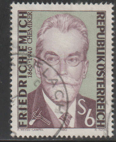AUSTRIA 1990 The 50th Remembrance of the Death of Friedrich Emich UNH SG 2219