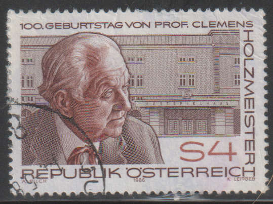 AUSTRIA 1986 The 100th Anniversary of the Birth of Prof. Clemens Holzmeister UNH SG 2088
