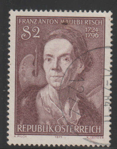 AUSTRIA 1974 The 250th Anniversary of the Birth of Franz Anton Maulbertsch UNH SG 1707