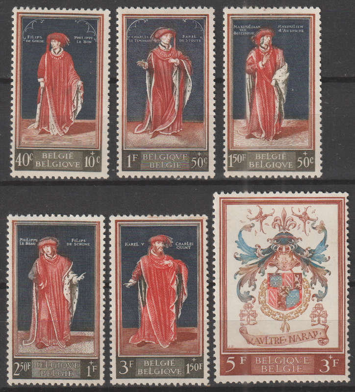 BELGIUM 1959 The 400th anniversary of the Royal Library MM SG 1689-94