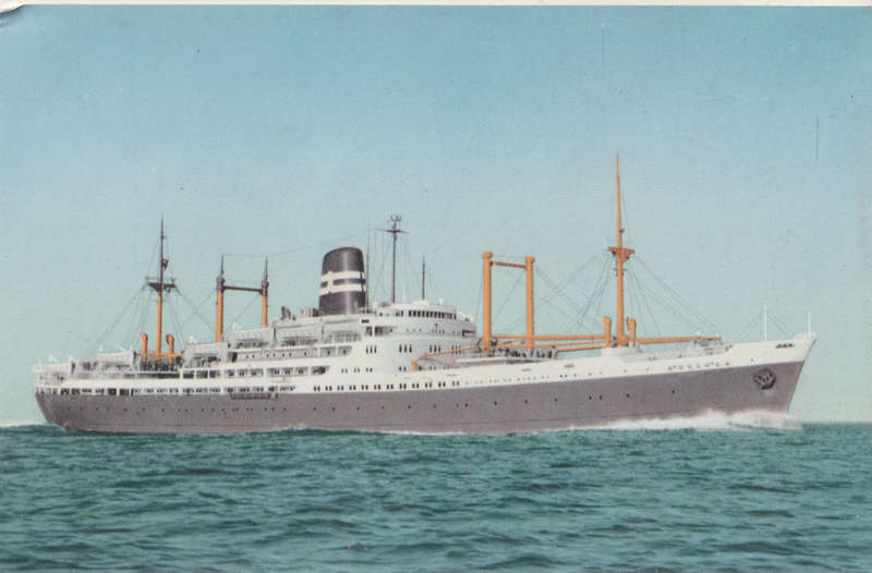 SHIPS OF THE WORLD POST CARDS SS ARGENTINA MARU