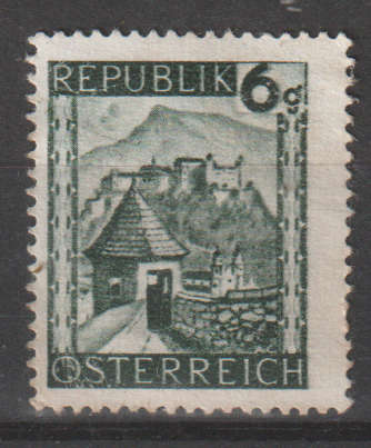 AUSTRIA THEMATIC ARCHITECHTURE MINT NO GUM
