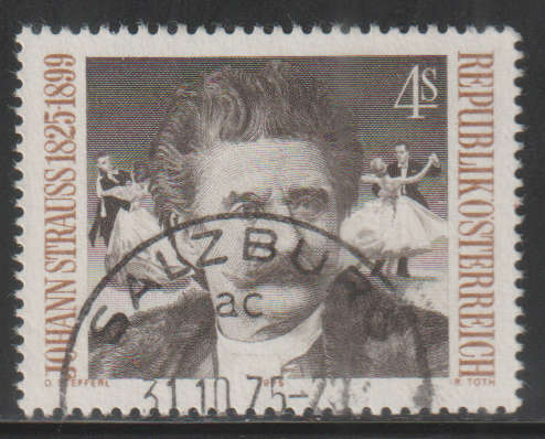 AUSTRIA 1975 The 150th Anniversary of the Birth of Johann Strauss Sohn UNH SG 1744