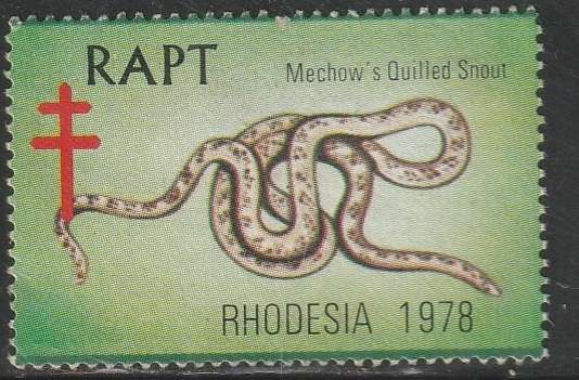 THEMATIC FAUNA RHODESIA LABEL