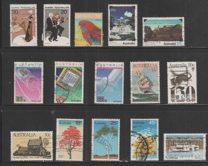 AUSTRALIA SELECTION BID PER STAMP TO TAKE ALL CARD EXCLUDED