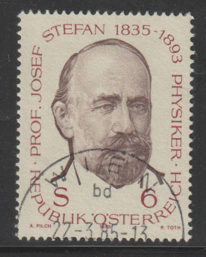 AUSTRIA 1985 The 150th Anniversary of Prof. Josef Stefan UNH SG 2047