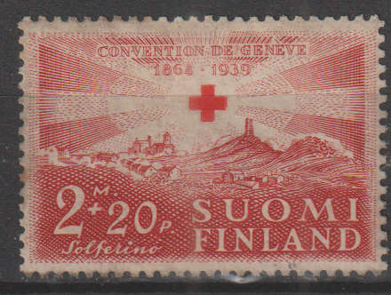 FINLAND 1939 Red Cross charity - The 75th anniversary of the Geneva Convention ULH SG 332