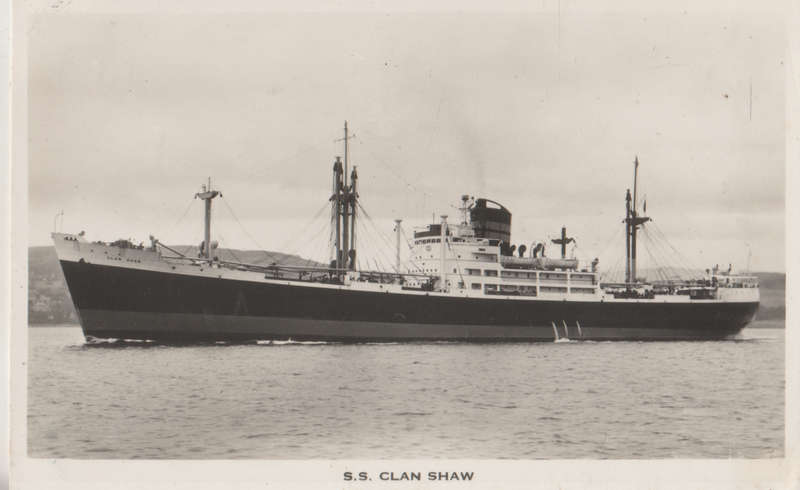 SHIPS OF THE WORLD POST CARDS SS CLAN SHAW