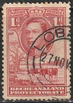 BECHUANALAND 1938 -1944 King George VI and Landscape ULH SG 119