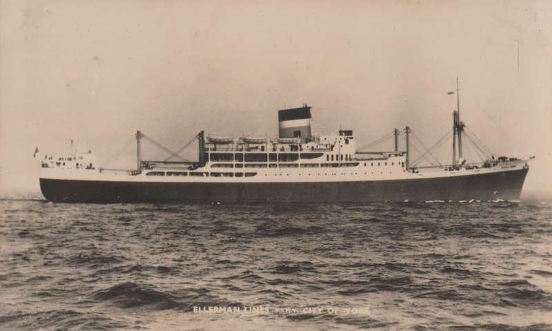 SHIPS OF THE WORLD POST CARDS SS CITY OF YORK