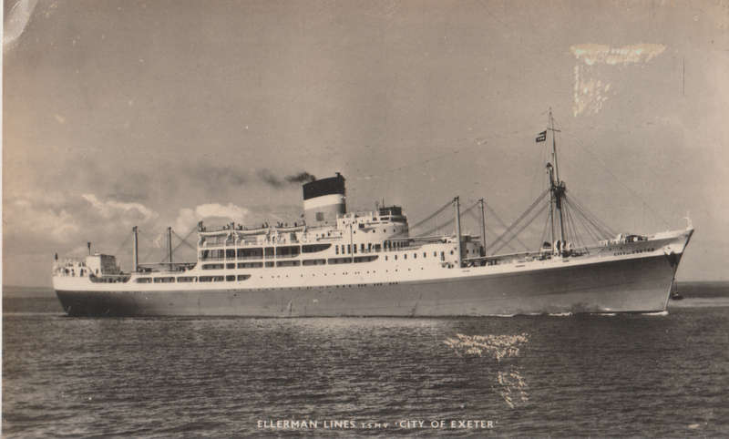 SHIPS OF THE WORLD POST CARDS CITY OF EXETER