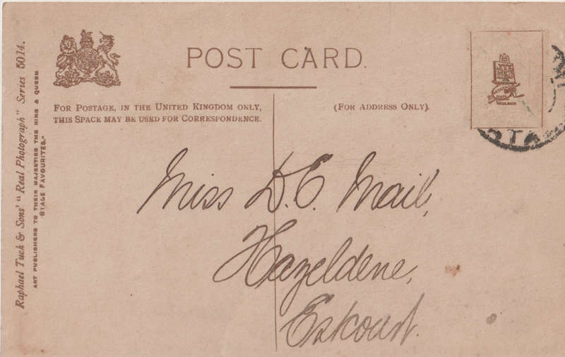 VINTAGE USED POST CARD
