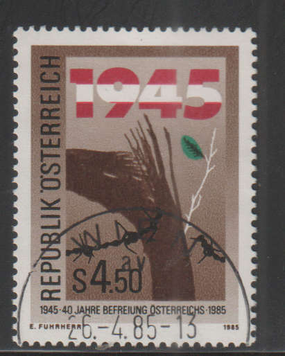 AUSTRIA 1985 The 40th Anniversary of Austria's Liberation UNH SG 2050