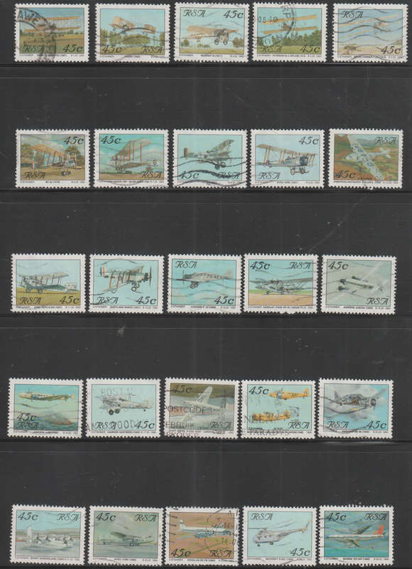 SOUTH AFRICA 1993 Aviation in South Africa ULH SACC 797-821